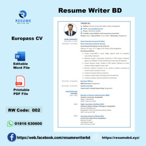 Europass CV Template 2