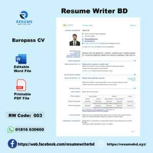 Europass CV Standard